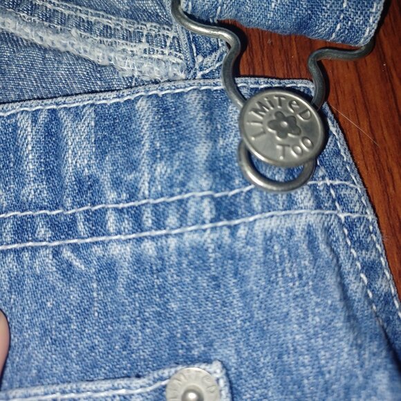 Limited too light wash denim overalls - Picture 2 of 3